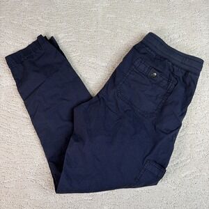 Women's L.L. Bean Small Stretch Rip Stop Pants Pull On Elastic Waist Slim Leg